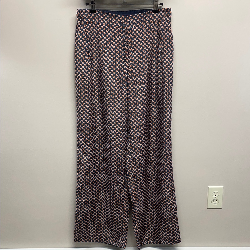 NWOT Massimo Dutti Pull On Wide Leg Boho Trouser Pants S